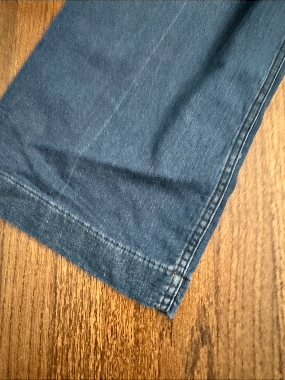 Maeve Dark Cozy Wash Wide-Leg Jeans - Picture 2 of 6
